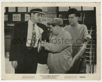 1m094 ABBOTT & COSTELLO IN THE FOREIGN LEGION 8x10.25 still '50 Marc Lawrence glares at Bud & Lou!