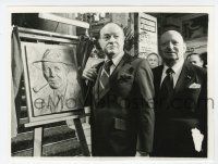 1m165 BOB HOPE 6x8 news photo '80s with Sir Lew Grade at London dedication of Bing Crosby plaque!