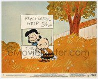 1m014 BOY NAMED CHARLIE BROWN 8x10 mini LC #2 '70 Charlie Brown gets psychiatric help from Lucy!