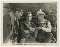 1m227 CONNECTICUT YANKEE 8x10.5 still '31 c/u of Will Rogers with William Farnum as King Arthur!