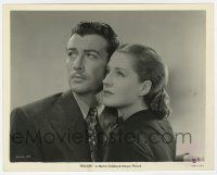 1m301 ESCAPE 8x10.25 still '40 great close up of Robert Taylor & beautiful Norma Shearer!