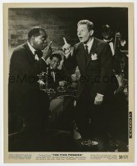1m321 FIVE PENNIES 8.25x10 still '59 Danny Kaye performs with Louis Armstrong & band on stage!
