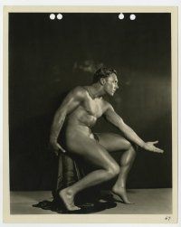 1m364 GEORGE O'BRIEN 8x10 key book still '20s nude photo study showing his incredible physique!