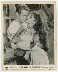 1m577 LEFT HANDED GUN 8.25x10 still '58 Paul Newman as Billy the Kid with sexy Lita Milan!