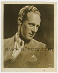 1m580 LESLIE HOWARD 8x10.25 still '30s great head & shoulders portrait wearing suit & tie!