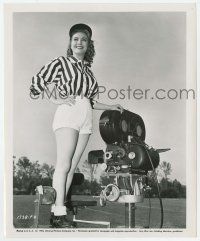 1m595 LORI NELSON 8.25x10 still '53 full-length in sporty outfit standing by movie camera!
