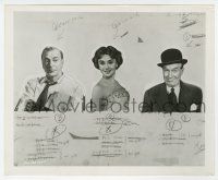 1m600 LOVE IN THE AFTERNOON 8.25x10 still '57 Audrey Hepburn, Gary Cooper & Maurice Chevalier!