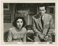 1m602 LOVE IS BETTER THAN EVER 8x10.25 still '52 Larry Parks & Elizabeth Taylor looking surprised!