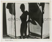 1m609 MACUMBA LOVE 8.25x10 still '60 silhouette of sexy naked woman changing behind curtain!