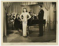 1m618 MAN I LOVE 8x10.25 still '47 bad girl Ida Lupino performs on stage with Robert Alda & band!