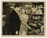 1m622 MAN'S CASTLE 8.25x10 still '33 Loretta Young smiles at Spencer Tracy as she cooks a meal!