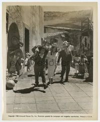 1m639 MEXICAN HAYRIDE 8.25x10 still '48 Abbott & Costello with pretty Luba Malina in village!