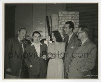 1m642 MIRACLE OF THE BELLS candid 8x10 still '48 MacMurray & Valli with executives by Tolmie!