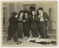 1m645 MISSED FORTUNE 8.25x10 still '52 Three Stooges, Moe, Larry & Shemp in tuxes attacking men!
