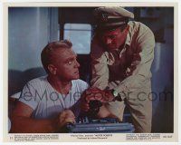 1m056 MISTER ROBERTS color 8x10 still #11 '55 close up of Henry Fonda & James Cagney at PA system!