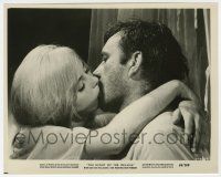 1m677 NIGHT OF THE IGUANA 8x10.25 still '64 romantic c/u of Richard Burton kissing sexy Sue Lyon!