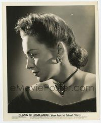 1m687 OLIVIA DE HAVILLAND 8.25x10 still '30s beautiful head & shoulders profile portrait!