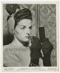 1m700 OUTLAW candid 8.25x10 still '46 sexy Jane Russell uses mirror as she applies her lipstick!