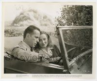 1m712 PASSAGE TO MARSEILLE 8.25x10 still '44 Humphrey Bogart & Michele Morgan in convertible car!