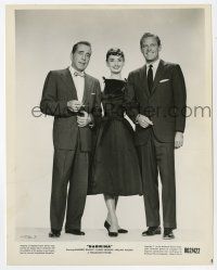 1m782 SABRINA 8x10.25 still R62 best portrait of Audrey Hepburn, Humphrey Bogart & William Holden!