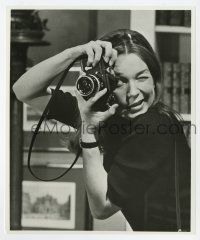 1m813 SHIRLEY'S WORLD TV 7x8.25 still '71 great close up of Shirley MacLaine with camera!