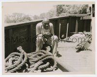 1m858 STEAMBOAT 'ROUND THE BEND 8x10.25 still '35 c/u of Stepin Fetchit sitting on deck, John Ford