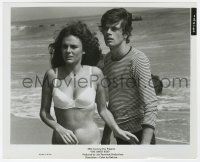1m879 SWEET RIDE 8.25x10 still '68 sexy Jacqueline Bisset in bikini & Michael Sarrazin on beach!