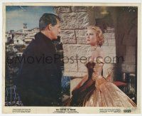 1m073 TO CATCH A THIEF color 8x10 still '55 Cary Grant stares at beautiful Grace Kelly, Hitchcock