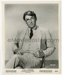 1m928 TO KILL A MOCKINGBIRD 8.25x10 still '62 seated portrait of Gregory Peck as Atticus Finch!