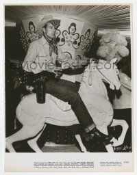 1m949 VARIETY GIRL 7.5x10 still '47 wonderful image of cowboy Gary Cooper on carousel horse!