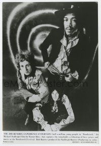 1m989 WOODSTOCK 7x10 still '70 psychedelic image of Jimi Hendrix, Noel Redding & Mitch Mitchell!