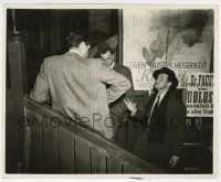 1m906 THIRD MAN candid English 8x10 still '49 Orson Welles tells Carol Reed This is how I see it!
