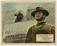 1m028 FOR A FEW DOLLARS MORE color English FOH LC '67 Van Cleef shoots over Eastwood from balcony!