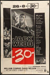 1p005 -30- 1sh '59 Dragnet's Jack Webb is the editor of a major metropolitan newspaper!
