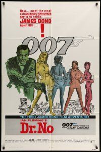 1p267 DR. NO 1sh R80 Sean Connery, the most extraordinary gentleman spy James Bond 007!