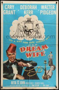 1p273 DREAM WIFE 1sh '53 does gay bachelor Cary Grant choose sexy Deborah Kerr or Betta St. John!