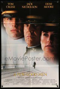 1p316 FEW GOOD MEN DS 1sh '92 best close up of Tom Cruise, Jack Nicholson & Demi Moore