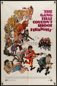 1p363 GANG THAT COULDN'T SHOOT STRAIGHT 1sh '71 Jerry Orbach, wacky gangster art by Mort Drucker