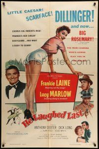 1p430 HE LAUGHED LAST 1sh '56 Blake Edwards, super sexy Lucy Marlow shows her butt!