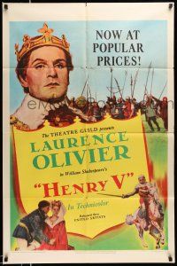 1p439 HENRY V 1sh R50 Laurence Olivier & Renee Asherson, William Shakespeare!