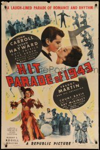 1p455 HIT PARADE OF 1943 1sh '43 Susan Hayward, John Carroll, Count Basie & His Orchestra!