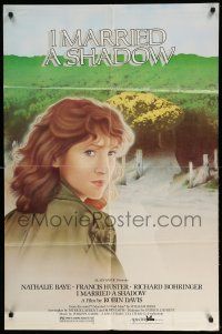 1p481 I MARRIED A SHADOW 1sh '83 close-up artwork of Nathalie Baye & outline of ghost!