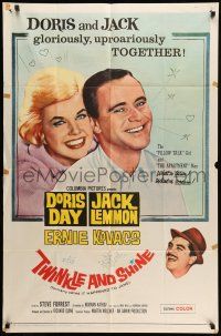 1p512 IT HAPPENED TO JANE 1sh R61 close up of Doris Day & Jack Lemmon, Ernie Kovacs!
