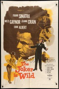 1p528 JOKER IS WILD 1sh '57 Frank Sinatra as Joe E. Lewis, sexy Mitzi Gaynor, Jeanne Crain