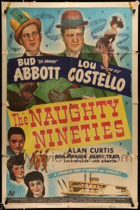 1p669 NAUGHTY NINETIES 1sh '45 Bud Abbott & Lou Costello perform Who's on First!