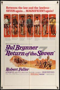 1p761 RETURN OF THE SEVEN 1sh '66 Yul Brynner reprises his role as master gunfighter!