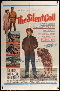 1p834 SILENT CALL 1sh '61 Gail Russell, David McLean, Pete, the Dog of Flanders!