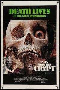 1p892 TALES FROM THE CRYPT 1sh '72 Peter Cushing, Joan Collins, E.C. comics, cool skull image!