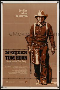 1p925 TOM HORN 1sh '80 they couldn't bring enough men to bring Steve McQueen down!