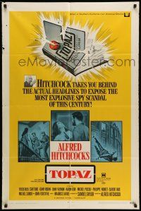 1p928 TOPAZ 1sh '69 Alfred Hitchcock, explosive scandal of this century!